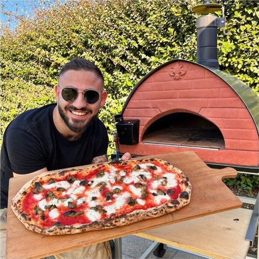Pizza Party Large 70 x 90cm Passione "GUNMETAL" Floor (80 x 60cm) Freestanding Multi-Fuel Pizza Oven