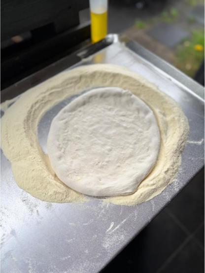 Pizza Party Stainless Steel Dough Board with Raised Side Edges to Contain Flour (60 x 44cm)