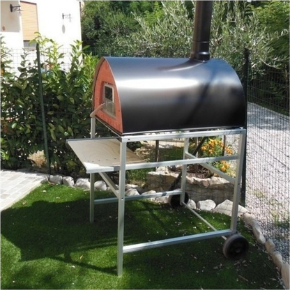 Pizza Party Superlight Aluminum Cart/Support with Wheels for Pizzone and Passione Pizza Oven Models (70 x 90cm)