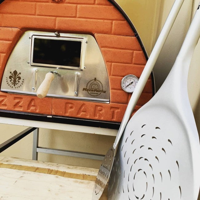 Pizza Party 70 x 70cm "STONE" Floor Outdoor Countertop Wood-Fired Pizza Oven