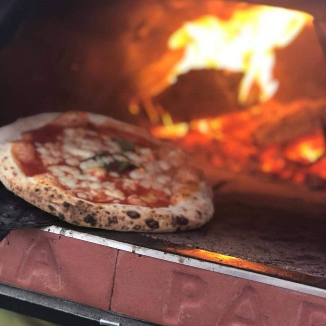 Pizza Party 70 x 70cm "STONE" Floor Outdoor Countertop Wood-Fired Pizza Oven