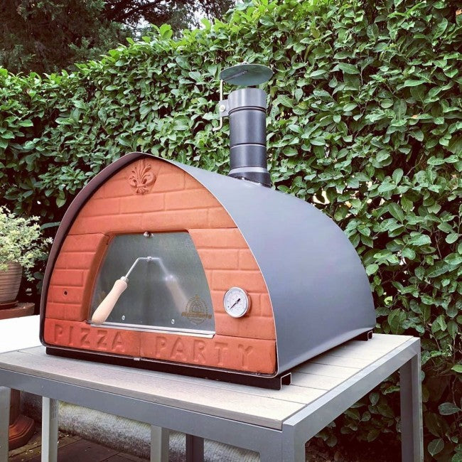 Pizza Party 70 x 70cm "STONE" Floor Outdoor Countertop Wood-Fired Pizza Oven