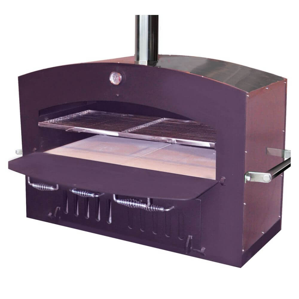 Tuscan Chef Large Built-In Pizza Oven (Model GX-DL) – Close-up front view with the door open.